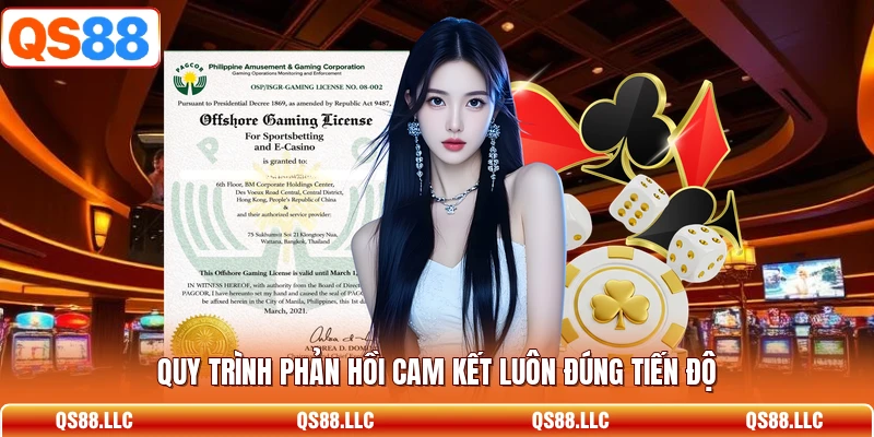 Quy trình phản hồi cam kết luôn đúng tiến độ 